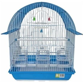 Resim Nanbell 3 Yemlik Sürgülü Izgaralı İthal Kuş Kafesi 37x28x48cm 