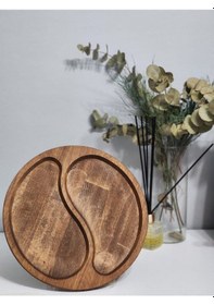 Resim Hbs Art Design Özgürlük Model Ahşap Sunum Tabağı Kayın Ağacı 28 C 