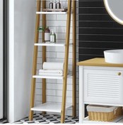Resim Denko Smarto 40 Cm Mdf Beyaz-Meşe Banyo Boy Dolabı Çok Renkli 