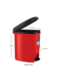 Resim Ark Çöp Kovası Plastik Kapaklı Pedallı 9 Lt 1380 