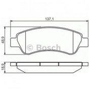 Resim Bosch Fren Balatası Arka 137Mm Jumper II Boxer II Ducato III 07 