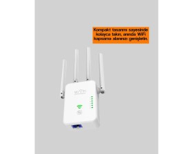 Resim Aesco Yüksek Hızlı Parazit Önleyici Wifi Repeater Router - Lisinya 