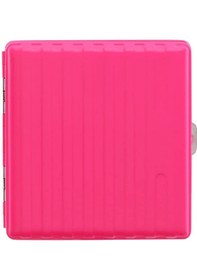 Resim Bavul Desen Metal Kısa Sigara Tabakası 18li Pembe 