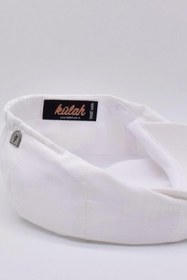 Resim Külah Erkek Beyaz Şapka Yazlık Keten Spor Kasket 