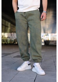 Resim Haki Batik Desenli Jogger Eşofman Altı E6582 Haki 