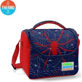 Resim Coral High Kids Lacivert Kırmızı Örümcek Desenli Thermo Beslenme Çantası 11720 