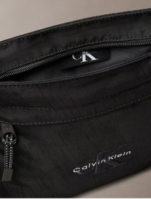 Resim Calvin Klein Erkek Nakış Logolu Çapraz Askılı Postacı Çantası - Siyah 