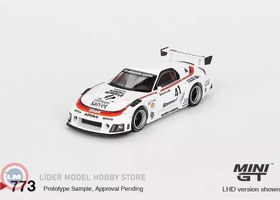 Resim 1:64 Mini GT 1996 Mazda RX-7 LB-SUPER SILHOUETTE #41 NUMERO RESERVE 