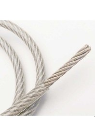 Resim Şeffaf Izoleli Çelik Halat 2-3 Mm 50 Metre 