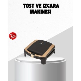 Resim Mey Ithalat® Tost Makinesi Ev Tipi Pratik Kullanım 4 Tost Kapasiteli 