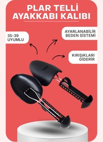 Resim Dopar Telli Ayarlanabilir Plar Ayakkabı Kalıbı 1 Çift 35-39 Uyumlu Kadın Beden 