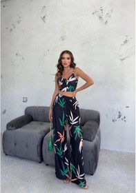 Resim Hgfashion Yaprak Desen İkili Takım Siyah 