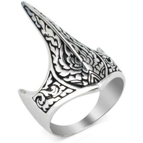 Resim Archer Thumb 925 Sterling Silver No Stone Mens Ring - US: 8.25 / 58 mm / Turk: 18 