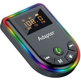 Resim Cbtx Q7 Taşınabilir Dijital Ekran Bluetooth 5.3 Mp3 Çalar 2'si 1 Arada Alıcı / Verici Araç Ses Adaptörü 