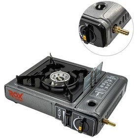 Resim Rox 0103 Tekli Portatif Kamp Ocağı Kartuş Ve Ekstra Gaz Girişi -491 Çok Renkli 
