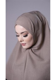 Resim Hürrem Bone Vizon Pratik Hazır Geçmeli Tesettür Eşarp Pamuk Caz Kumaş Düz Hijab 2306 10 