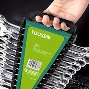 Resim Çok Amaçlı Çift Uçlu Anahtar Seti - Krom Vanadyum Çelik, Açık & Torx Uçlar, Evde DIY & Tamiratlar için Cırcır Soket Anahtar Kiti 