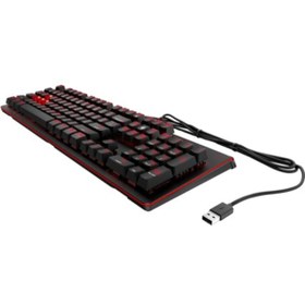 Resim 1MY13AA OMEN 1100 Usb Kablolu Işıklı Mekanik Gaming Q Klavye HP