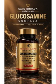 Resim Çare Burada Moonlife - Glukozamin, Kondroitin, Sülfat Kapsül 120 Adet (Glukozamin & MSM & Kolajen & Akgünlük & K 