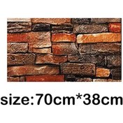 Resim Novahub Kırmızı 1/5/10 Adet 70 38cm Duvar Kağıdı Kendinden Yapışkanlı 3d Yatak Odası Dekorasyo Geçirmez Nem Geçirmez Duvar Kağıdı 56878649 