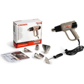 Resim Crown Sıcak Hava Tabancası 2000 W CT19007 - Bakır Sargılı 3 Kademeli Sıcak Hava Üfleme 