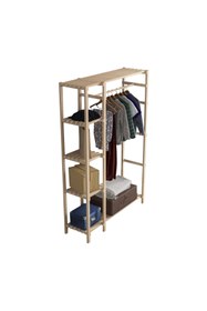 Resim Genel Markalar Pena Raflı Ahşap Açık Gardırop 