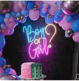 Resim Twins Led Boy Or Girl Yazılı Neon Tabela Pembe Model:model:60613366 Pembe 