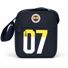 Resim Fenerbahçe Lisanslı 1907 Baskı Detaylı Lacivert Beslenme Çantası - Çift Bölmeli Su İtici Kumaşlı 