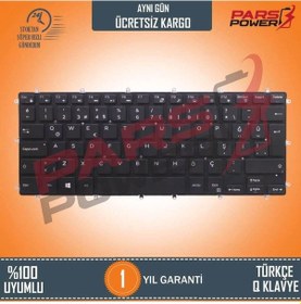 Resim Dell Uyumlu Inspiron 15-7573. 15-7580 Notebook Klavye Işıklı Siyah Tr Siyah Işıklı - Büyük Enter 