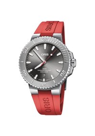 Resim Oris Aquis Date Relief 43.50 Mm Otomatik Saat 01 733 7789 4153-07 Kırmızı 