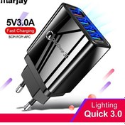 Resim Marjay 48w Hızlı Şarj Cihazı 3.0 4.0 Usb Şarj Cihazı 4 Port Hızlı Şarj Cep Telefonu Şarj Cihazı İphone Uyumlu Samsung S10 A50 Xiaomi Huawei 