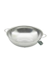 Resim 28cm Metal Kulplu Çelik Sepet Süzgeç İnce Tel Ayaklı 4887 Renkli 