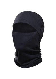Resim Termal Kar Yüz Maskesi Balaklava Pamuklu Unisex Siyah 