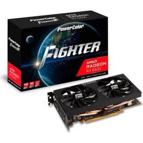 Resim Powercolor Fighter RX6600 8gb 128BIT Gddr6 Pcı-Express 4.0 Ekran Kartı Axrx 6600 8gbd6-3dh 