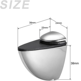 Resim Depolife Cam Tutucu Cam Etejer Aparat Cam Raf Montaj Aparatı 2li Pelikan Metal Nikelajlı 