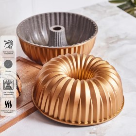 Resim Emsan Griss Hardstone Döküm Kek Kalıbı Gold 24 cm 