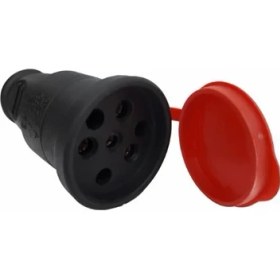 Resim Kauçuk 380 Volt Trifaze Dişi Fiş 