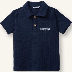 Resim DeFacto Regular Fit Nakışlı Jakarlı Kısa Kollu Polo Tişört Erkek Bebek H3744A526SM 