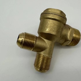 Resim Sessiz Yağsız Kompresör Çekvalfi Çift Girişli 1/2 - 3/8 - M10X1 