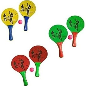 Resim Plaj Tenis Raket Seti Çocuk Boy 