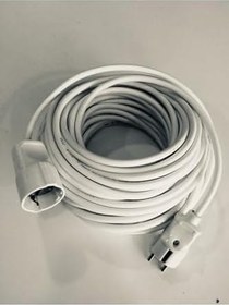Resim 25 Metre Topraklı Seyyar Uzatma Kablosu, Gri 