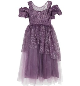 Resim Civil Girls Kız Çocuk Abiye 6-14 Yaş Lavanta 37928200324s1-1 Lila 
