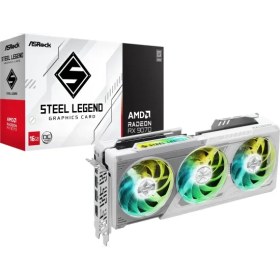 Resim ASRock Radeon RX 9070 Steel Legend OC 16GB GDDR6 256 Bit Ekran Kartı 