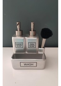 Resim Selim Dekor Liberty İki Sıvılı Süngerlik Gümüş 