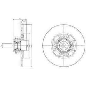 Resim DELPHI BG9115RS ARKA DİSK AYNASI MGN II (05-08)SCENIC 05-(270x82 