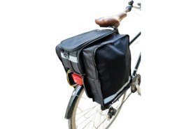 Resim Perlotus 35 LT Arka Bagaj Heybeli Reflektörlü Askılı Büyük Bisiklet Çantası 