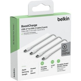 Resim Belkin Boostcharge USB-C'den USB-C'ye Kablo 2'li 