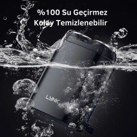 Resim Lynk Mini Shaver Siyah - Şarjlı Taşınabilir Traş Makinesi 