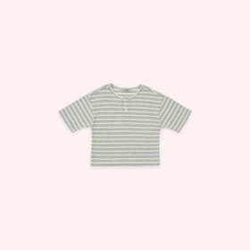 Resim Erkek Bebek Ekru Çizglii Tişört 6-12 Ay (68-74 cm) 