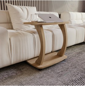 Resim Mobico Varyo Laptop Sehpası, C Ayaklı Orta Sehpa, Yemek Yeme Sehpası 